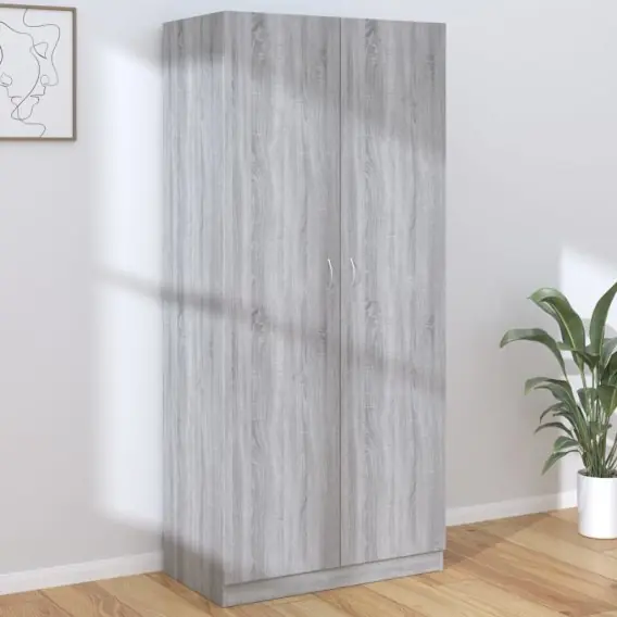 Obniżka ceny Szafka, szary dąb sonoma, 90x52x200 cm, materiał drewnopochodny Lumarko! - Hurtownia wielobranżowa Lumarko